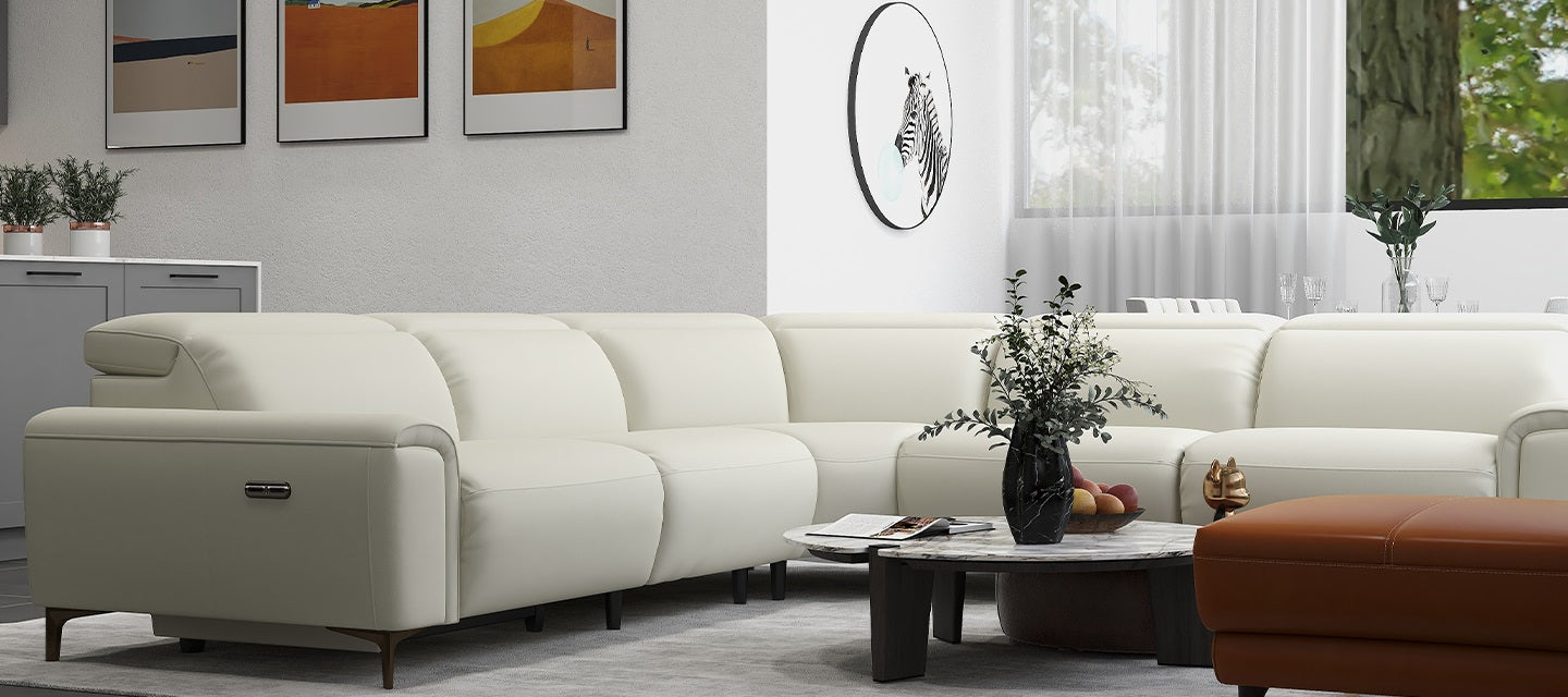 KM761 Sectional - Coconut Milk